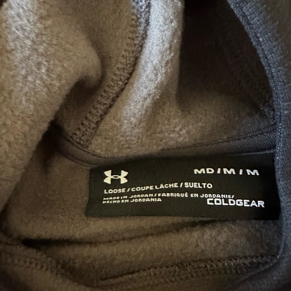 Under Armour sweatshirt hoodie cold gear size Medium grey - Picture 5 of 5
